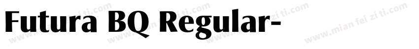 Futura BQ Regular字体转换